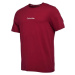 Calvin Klein S/S CREW NECK Pánské tričko, vínová, velikost