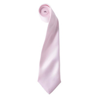Premier Workwear Pánská saténová kravata PR750 Pink -ca. Pantone 1895