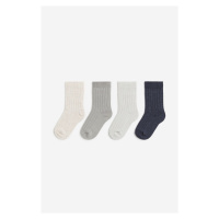 H & M - Ponožky 4 páry - šedá
