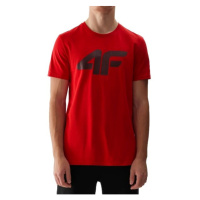 4F T-SHIRT BASIC Pánské tričko, vínová, velikost