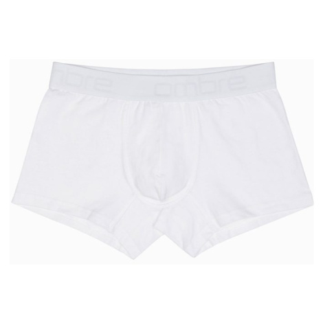 Ombre Clothing Atraktivní bílé boxerky U285