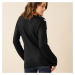 Blancheporte Pruhovaný pulovr s výstřihem do "V" černá/bílá