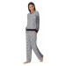 Dámské pyžamo YI2822685F černo bílý vzor - DKNY