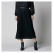 Blancheporte Dlouhá plisovaná sukně z voálu černá