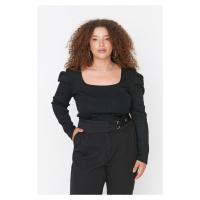 Trendyol Curve Black Knitwear Blouse