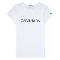 Calvin Klein Jeans INSTITUTIONAL T-SHIRT Bílá