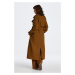 KABÁT GANT WOOL BLEND TRENCH COAT hnědá