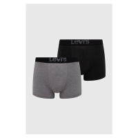 Boxerky Levi's pánské, černá barva, 37149.0625-greyblack