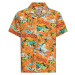 King Kerosin Lake Garda Tropical Hawaiian Style Shirt Košile oranžová