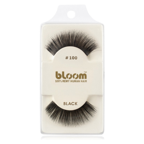 Bloom Natural nalepovací řasy z přírodních vlasů No. 100 (Black) 1 cm