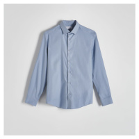 Reserved - Košile regular fit s vysokým podílem bavlny - Modrá