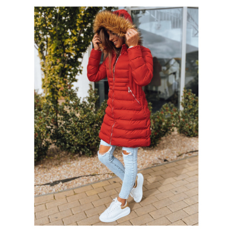 dámská dlouhá prošívaná zimní bunda s kapucí TY3095 DStreet