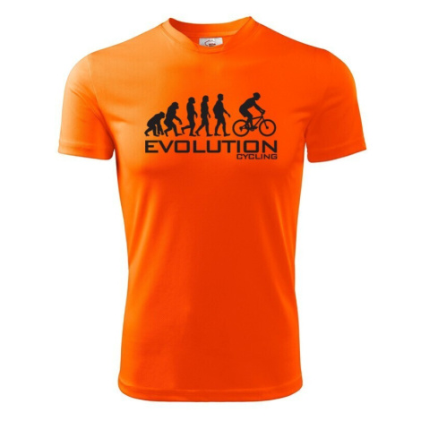 Pánské tričko s potiskem Evoluce cyklistiky. Nejoblíbenější motiv v kategorii. BezvaTriko