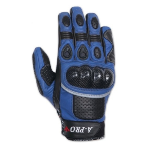 A-PRO Slap GU-SPBL moto rukavice černá/modrá