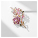Éternelle Exkluzivní květinová brož Swarovski Elements Alfonsa B9007-E-152-E153 Barevná/více bar
