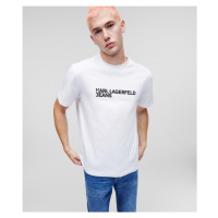 Tričko karl lagerfeld jeans klj regular sslv tee bílá