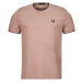 Fred Perry TWIN TIPPED T-SHIRT Růžová