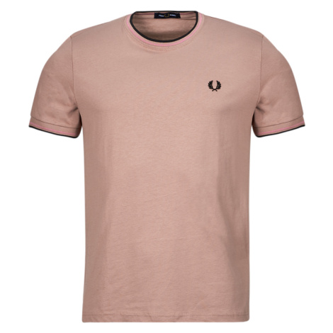 Fred Perry TWIN TIPPED T-SHIRT Růžová