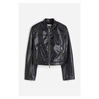 H & M - Motorkářská bunda - černá