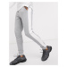 ASOS DESIGN skinny joggers with side stripe in grey marl