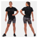 NEBBIA - Fitness tričko dámské Invisible Logo 602 (black) - NEBBIA