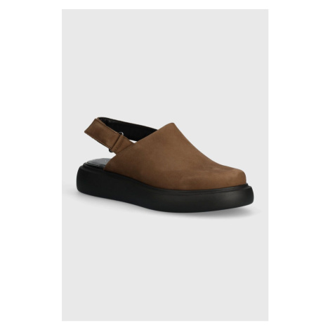 Nubukové sandály Vagabond Shoemakers BLENDA hnědá barva, na platformě, 5519-350-19