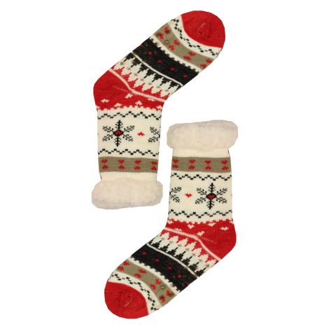 Mounty red hřejivé ponožky beránek WW058 smetanová PESAIL