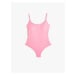 Koton Basic Swimsuit Strappy U-Neck Covered