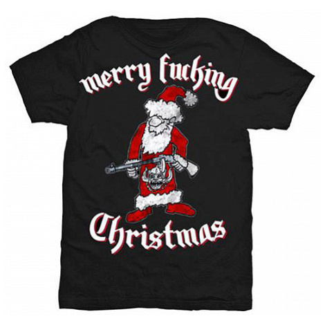 Motorhead tričko, Merry Effing Christmas Black, pánské RockOff