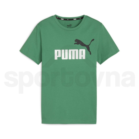 Tričko Puma ESS+ 2 Col Logo Tee J 58698576 - archive green