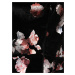 Černé květované sametové pouzdrové midi šaty VILA Jakabi