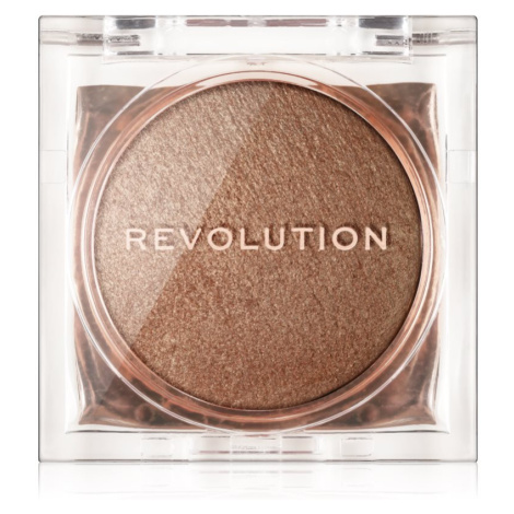 Makeup Revolution Beam Bright kompaktní pudrový rozjasňovač odstín Bronze Baddie 2,45 g