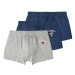 name it Boxerky shorts 3-pack Dark Sapphire