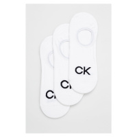 Ponožky Calvin Klein (3-pack) pánské, bílá barva