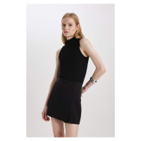 DEFACTO Slim Fit Half Turtleneck Ribbed Crop Top