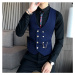 Luxusní pánská vesta s knoflíky a řetízkem