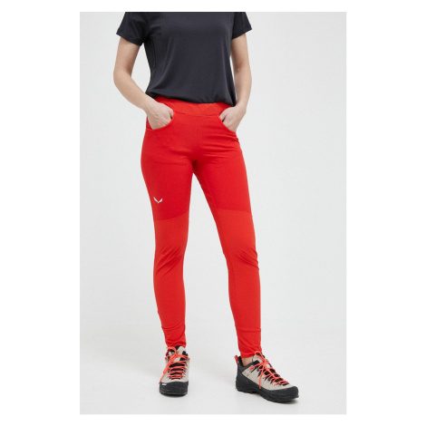 Outdoorové kalhoty Salewa Agner DST červená barva, 00-0000027379