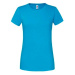 Iconic 195 Ringspun Premium Premium Fruit of the Loom Blue T-shirt