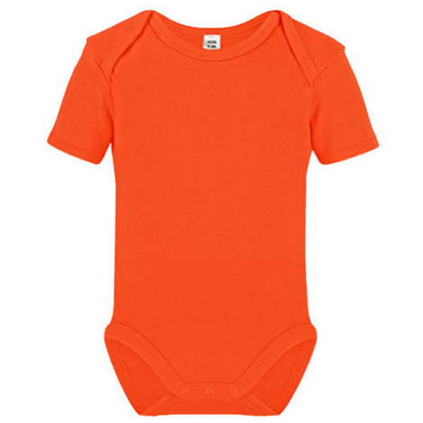 Link Kids Wear Dětské body s krátkým rukávem X940 Orange