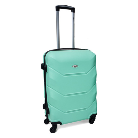 Rogal Zelená sada 2 luxusních skořepinových kufrů "Luxury" - M (35l), L (65l)