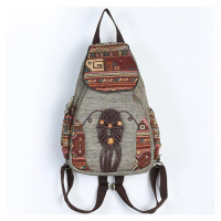 Textilní batoh s ornamenty ve stylu boho