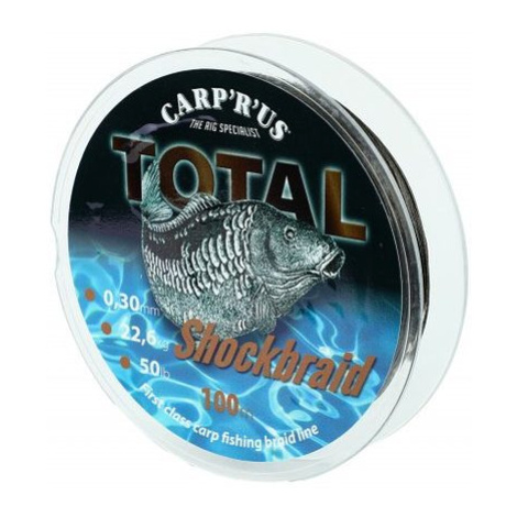 Carp ´R´ Us Šňůra Total Shock Braid 100m - 0,40mm / 36,2kg / 80lb