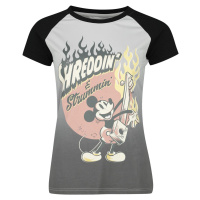 Mickey & Minnie Mouse Shreddin' & Strummin' Dámské tričko cerná/šedá
