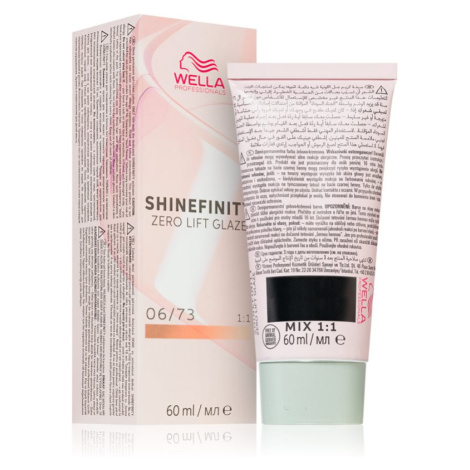 Wella Professionals Shinefinity Zero Lift Glaze demi-permanentní barva na vlasy odstín 06/73 - C