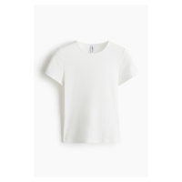 H & M - Tričko z mikrovlákna - bílá