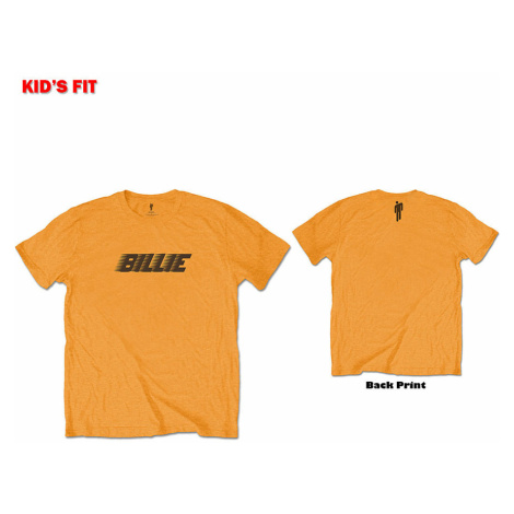 Billie Eilish tričko, Racer Logo &amp; Blohsh BP Orange, dětské RockOff