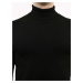 Černý pánský tenký pletený rolák TIK-K21-0096-black