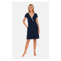 Doctor Nap Woman's Nightshirt TCB.5146 Navy Blue