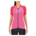 UYN Cyklistický dres s krátkým rukávem - GRANFONDO LADY - růžová
