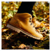 Vasky Highland Caramel - Dámské kožené kotníkové boty světle hnědé, se zateplením - podzimní / z